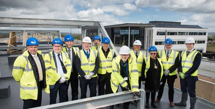 Exeter Science Park celebrates another key milestone with topping out ceremony