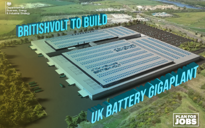 Government backs Britishvolt plans for gigafactory to build electric vehicle batteries