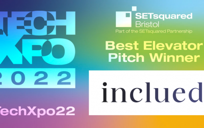 Inclued wins Best Elevator Pitch award at  SETsquared Bristol’s Tech-Xpo 2022 
