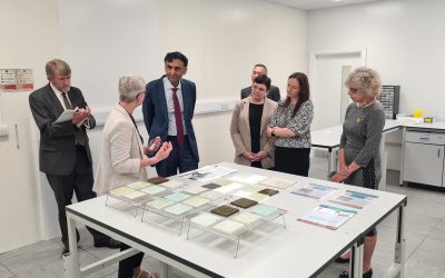 Chief Scientific Adviser for Wales, Professor Jas Pal Badyal, visits Wrexham University’s OpTIC Technology Centre