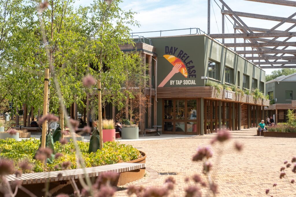 Tap Socials Largest Venue Yet At Milton Parks Signal Yard Exterior